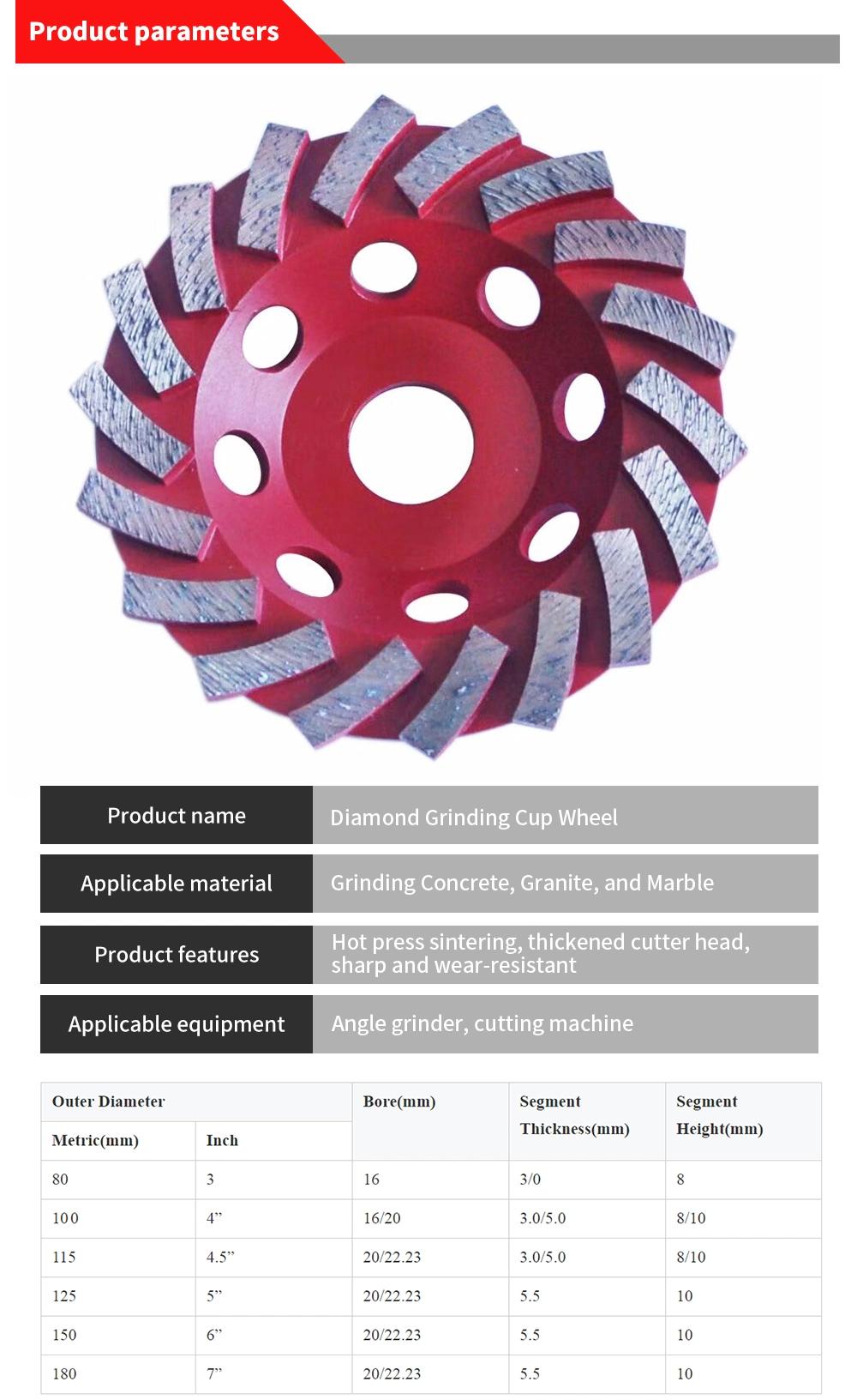 Turbo Segment Diamond Grinding Wheel for Stone Material