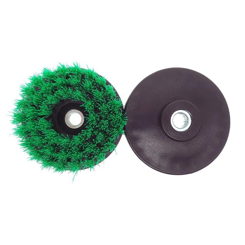 4 Inch Hollow Rodless M14-2 Electric Cleaning Brush Green Disc Brush Cleaning Brush