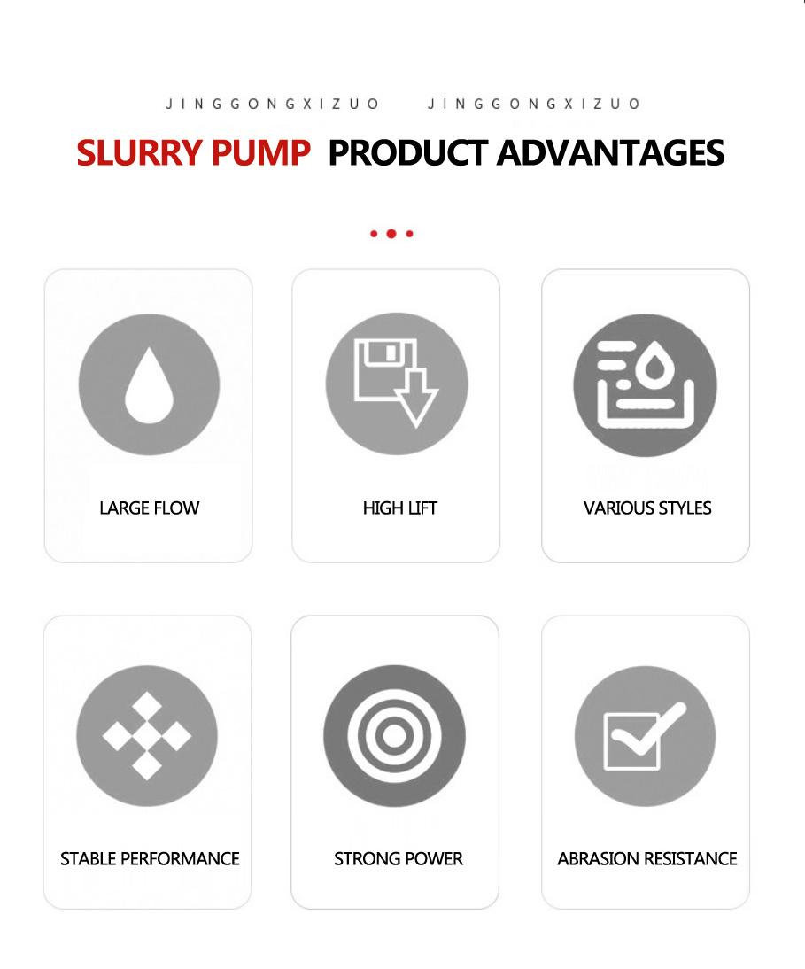 Heavy Duty Wear-Resisting Horizontal Ah Series Centrifugal Slurry Pump Mud for Gold Mining Sludge Pump
