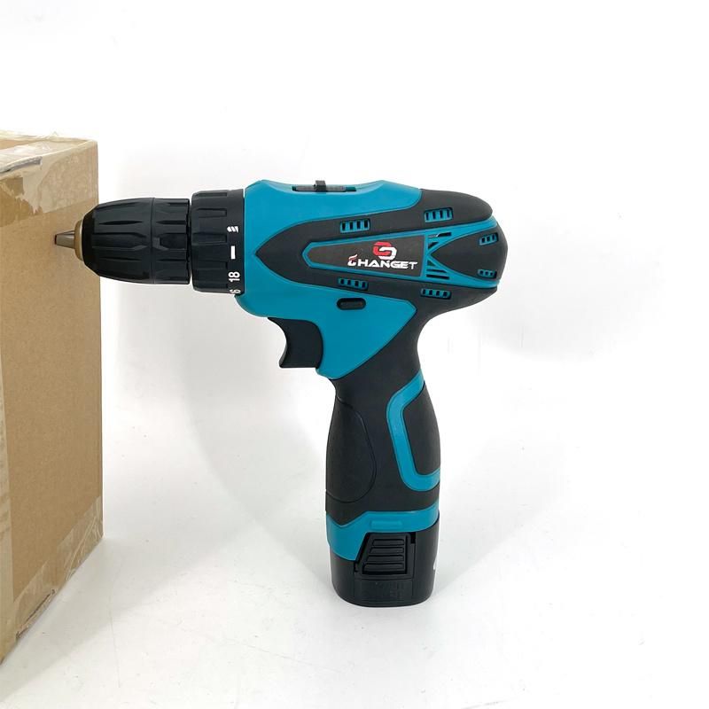 Cg-2006blue Double Speed 12V 16.8V 21V Li-on Lithium Battery Professional Manufacturer Hand Rechargeable Forward and Reverse Impact Cordless Drill