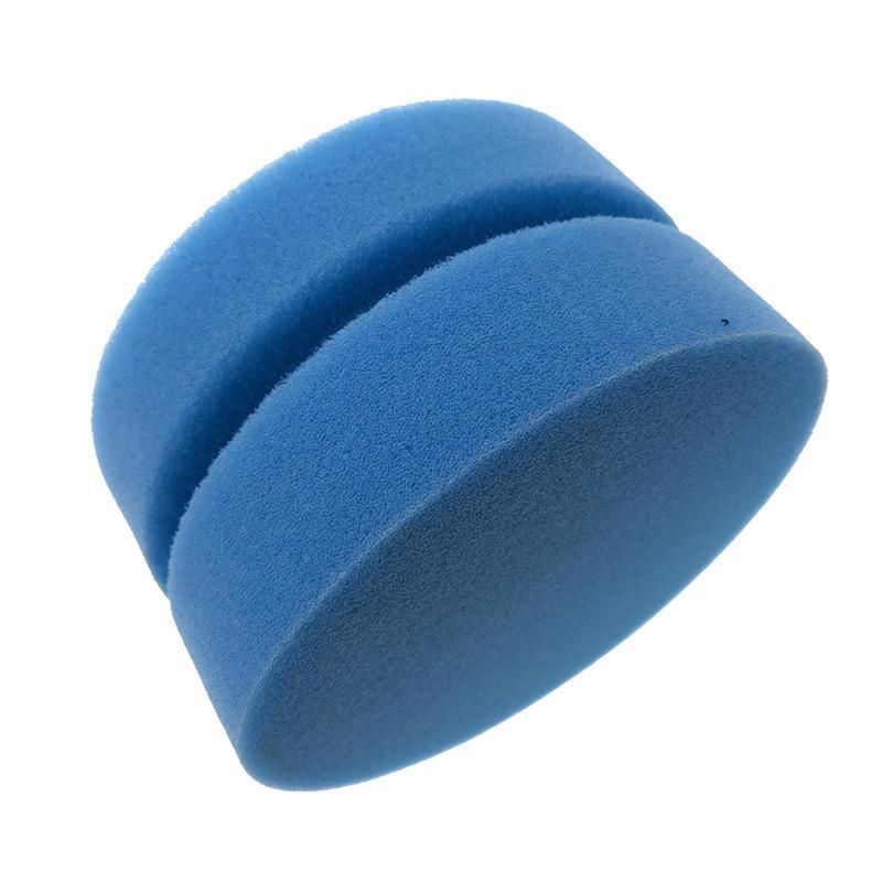 Cross-Border Supply 90mm Blue Car Polishing and Waxing Sponge Car Cleaning Sponge Car Beauty Sponge