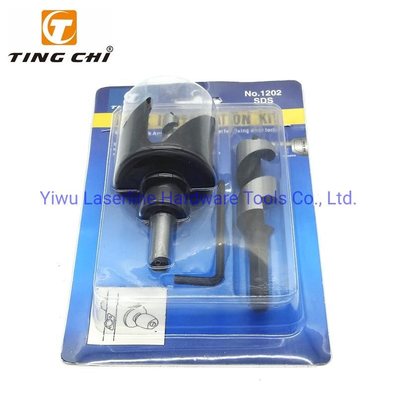 3PCS Carbon Steel Hole Saw Set for Lock Installation