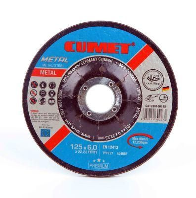 MPa En12413 Metabo Cumet T41A-125X1.0X22.2mm Zhejiang Jinhua Abrasive Cutting Wheel