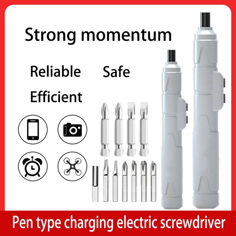Pen Type Electric Screwdriver Set Tool Small Micro Precision Set Multi-Function Electric Batch Mini Rechargeable Screwdriver