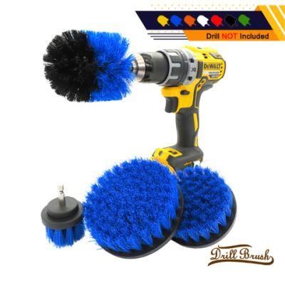 Electric Cleaning Brush 4 Pieces Set 2/3.5/4/5 Inches Car Washing Blue Drill Brush Head in Stock dB0718