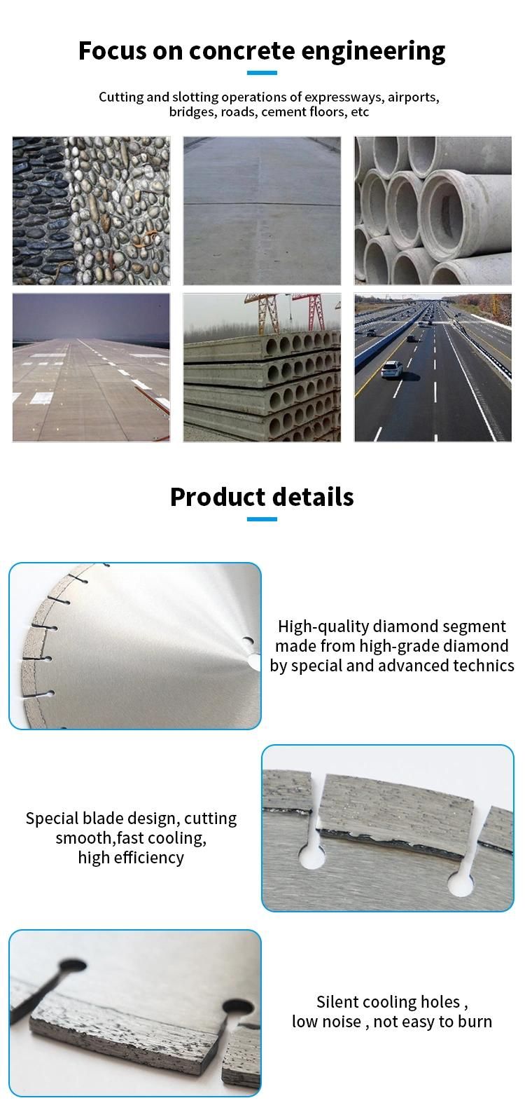 Piliihu 400mm Segmented Diamond Tip Granite Saw Blades for Hard Stone Cutting