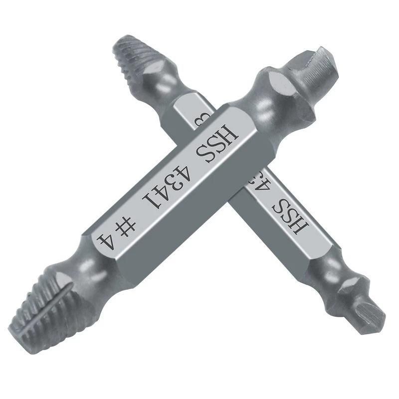 6PCS Damaged Screw Extractor Drill Bit Set Easily Take out Broken Screw, Bolt Remover Stripped Screws Extractor Demolition Tools