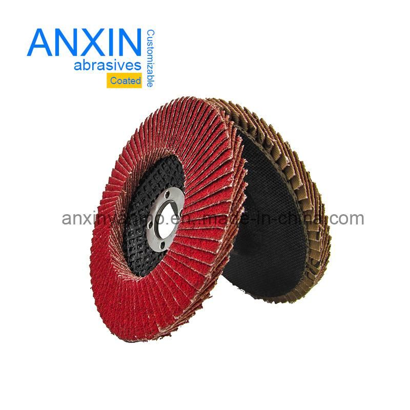 4" Vsm Ceramic Abrasives Grinding Flap Disc for Stainless Steel