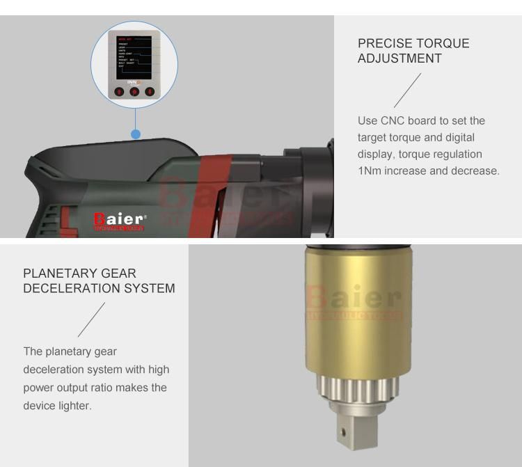 Battery Torque Wrench Electric Torque Wrench Torque Gun Battery Torque Wrench with Hexagonal Head Bvm-Da