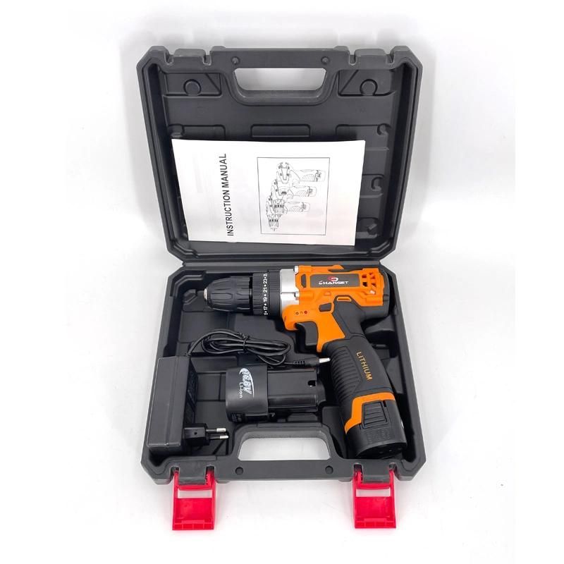 Cg-2003orange Impact Double Speed 12V 16.8V 21V Li-on Lithium Battery Professional Manufacturer Hand Rechargeable Forward and Reverse Impact Cordless Drill