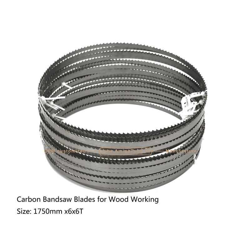 Carbon Band Saw Blades for Wood Working Size: 1750mm X6X6T
