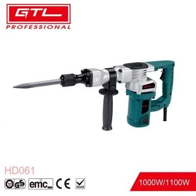 1100W Heavy Duty Demolition Hammer Rock Breaker Rotary Demolition Hammer Drill