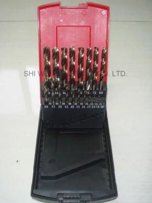 19PC HSS Fully Ground Twist Drill Set