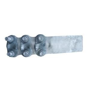 Hot DIP Galvanized Steel Silvery White Customized Size Transming Fitting Terminal Clamps with Factory Price