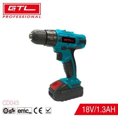 Power Drill Variable Speed 18V Cordless Drill with Battery &amp; Charger