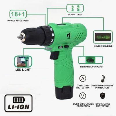 Nextop 12V Two Level Speed Li-ion Battery Power Cordless Electric Drill