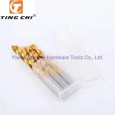 HSS 8% Co. M42 Fully Grounded Industrial Titanium Coated Straight Shank Twist Drill Bit