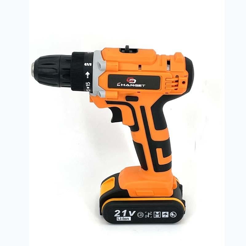 Cg-3010 Orange Double Speed 12V 16.8V 21V Li-on Lithium Battery Professional Manufacturer Hand Rechargeable Forward and Reverse Impact Cordless Drill
