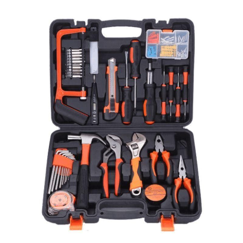 Professional Electric Power Combo Household Tool Set, Tool Set with Cordless Power Drill