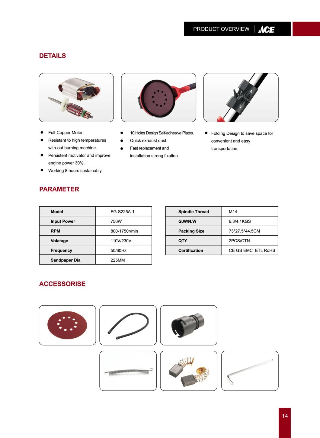 Professional Giraffe Drywall Sander 60Hz