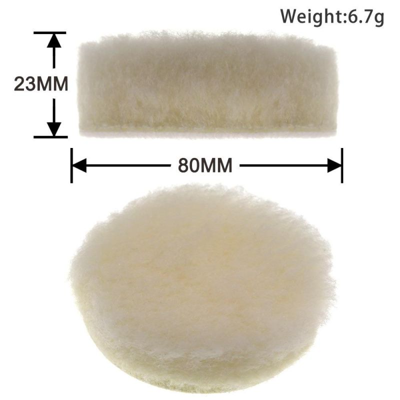10 Sets Polishing Wheel Car Beauty Waxing Polishing Padcross-Border Supply 3 Inch 75mm Back Velvet Foam Polishing Sponge Pad