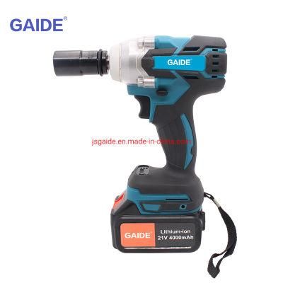 Gaide Impact Wrench Half Inch Cordless Impact Electric Wrench Power Drills High Torque