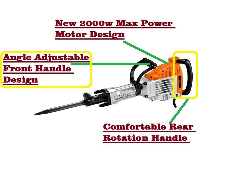 2000W Super Powerful Electric Demolition Breaker