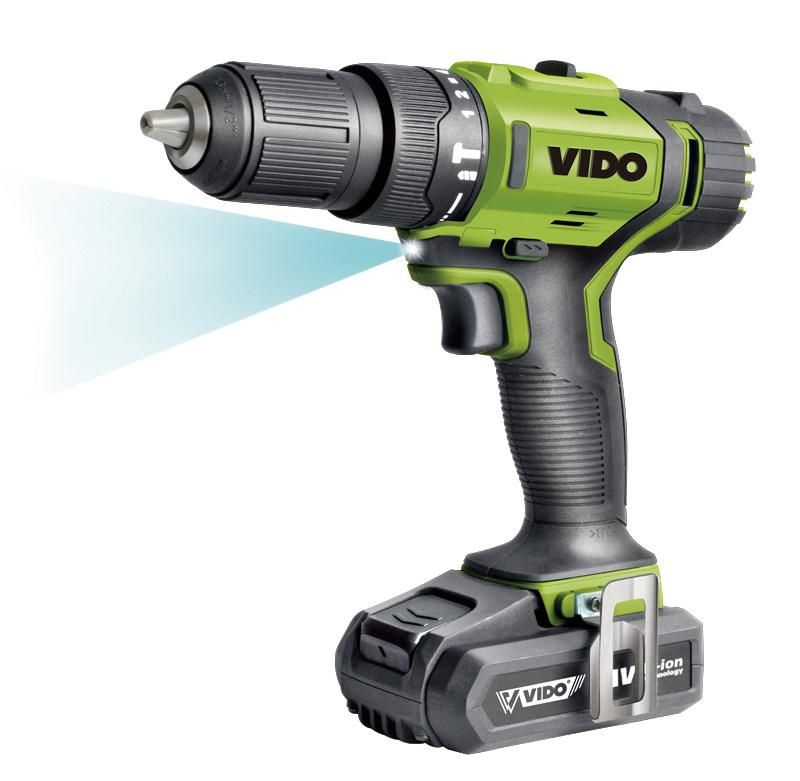 Hot Sale New Vido Power Tools Lithium Cordless Drill Wd040210120