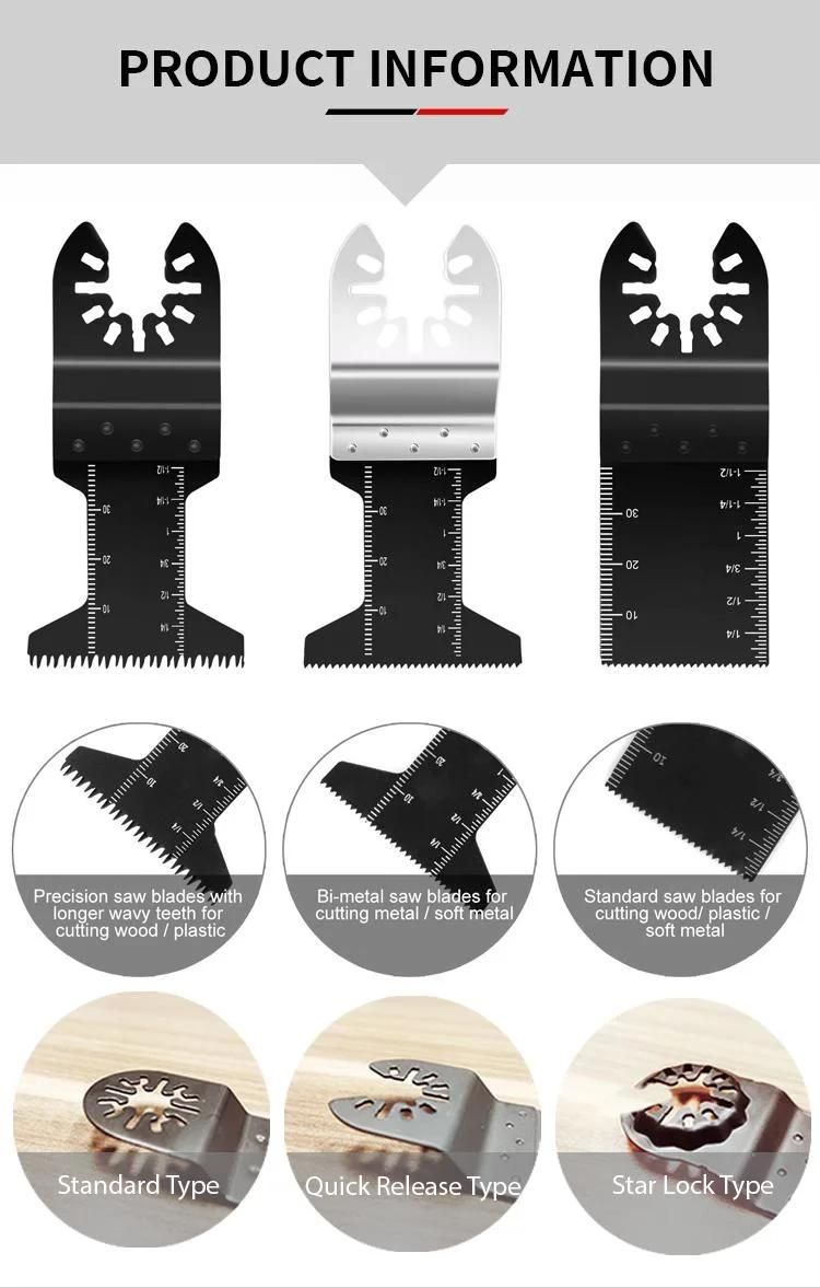 Quick Release Oscillating Multitool Saw Blade