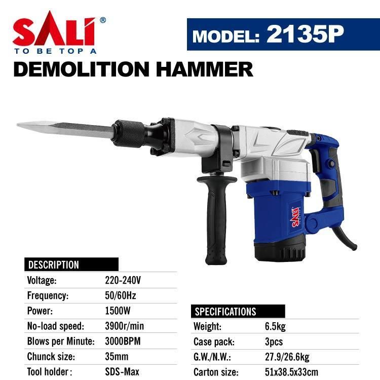 Sali 2135p 1500W 35mm Professional Demolition Hammer