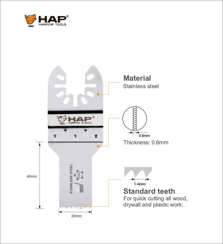 20mm Stainless Steel Hcs Wood Plastic Cutting Blade