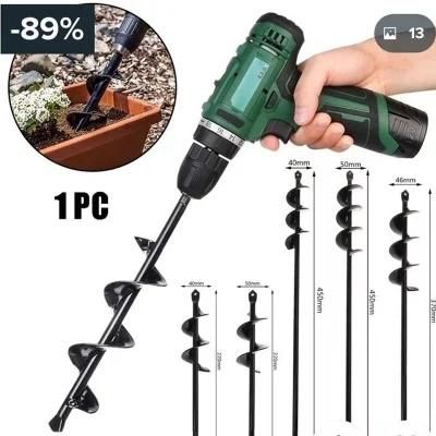 Yard Garden Earth Digging Holes Power Tool Drill Bit Farm Planting Auger Digging Spiral Bit Electric Cordless Drill
