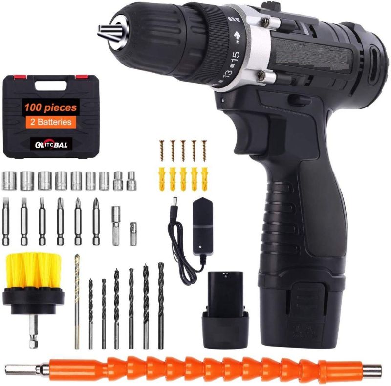 12V Lithium-Ion Powerful Cordless Electric Drill-Power Tools