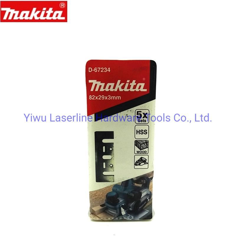 Original Makita 82mm HSS Planner Blade 5pairs Packing