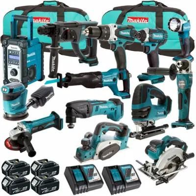 Brand New Makitas Lxt1500 18V Lxt Lithium-Ion Cordless 15-PC. Combo Kit