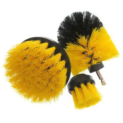 Electric Drill Brush 2 Inch Yellow Brush Head Floor Wall Descaling Cleaning Polishing Cleaning Brush