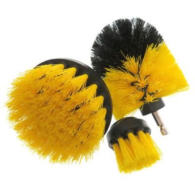 Electric Drill Brush 2 Inch Yellow Brush Head Floor Wall Descaling Cleaning Polishing Cleaning Brush