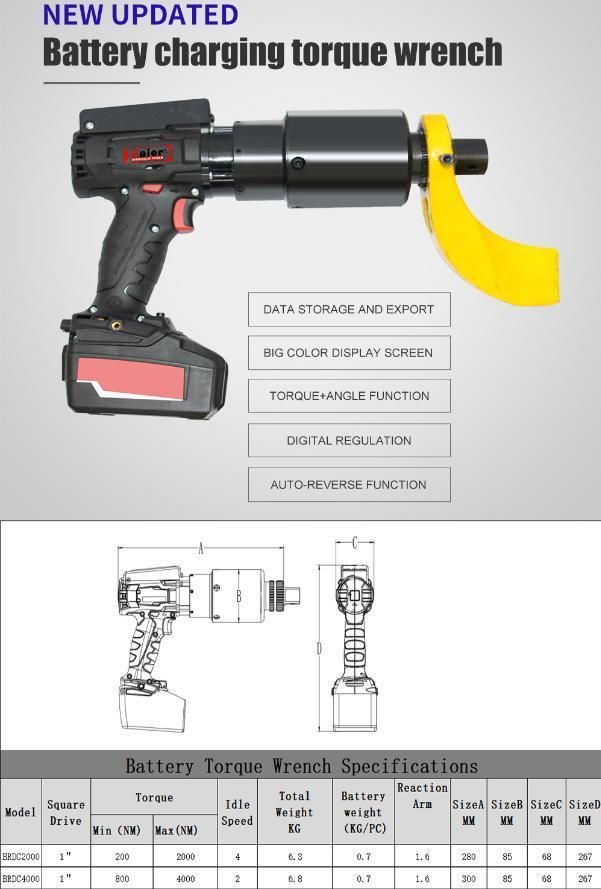 Electric Torque Wrench Pneumatic Handheld Torque Wrench