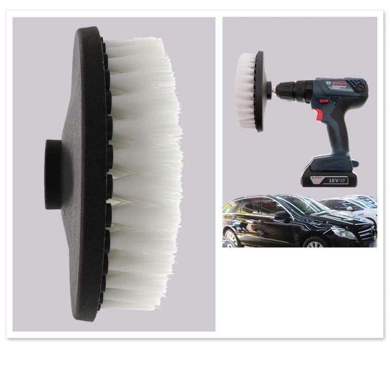Electric Cleaning Brush 6 Inch Hollow Rodless M14-2 White Electric Cleaning Brush Head