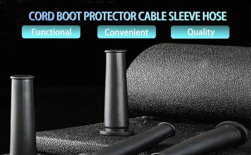 Rubber Strain Relief Cord Boot Protector Cable Sleeve Hose