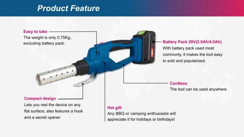 2022 New-World First-Battery Cordless/Electric-Air Heater/BBQ Charcoal/Wood/Cooker-Fire Starter