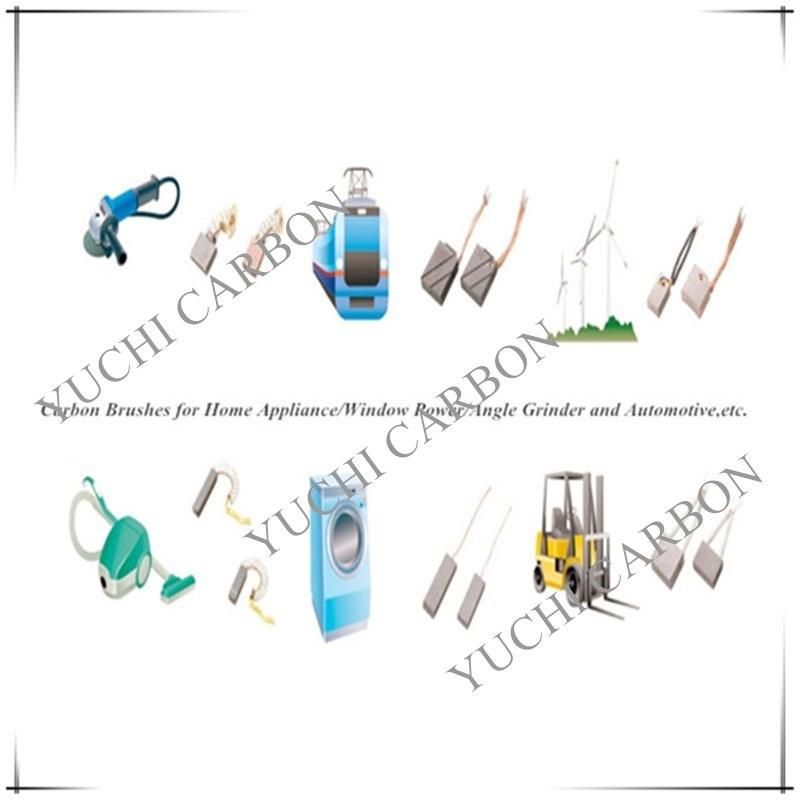 Electric Motor Parts of Carbon Brush/Cheap Pair of Carbon Brush for Mechanical Transmission Parts