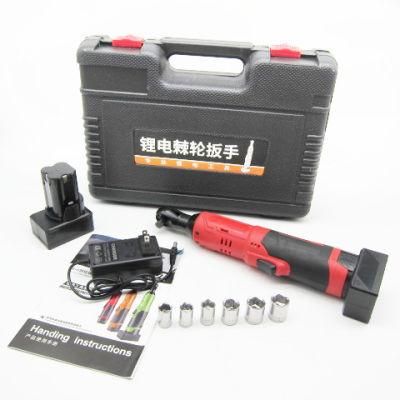 Hot Sale 25V Rechargeable Industry Lithium Battery Electric Cordless Impact Power Wrench Ratchet Wrench