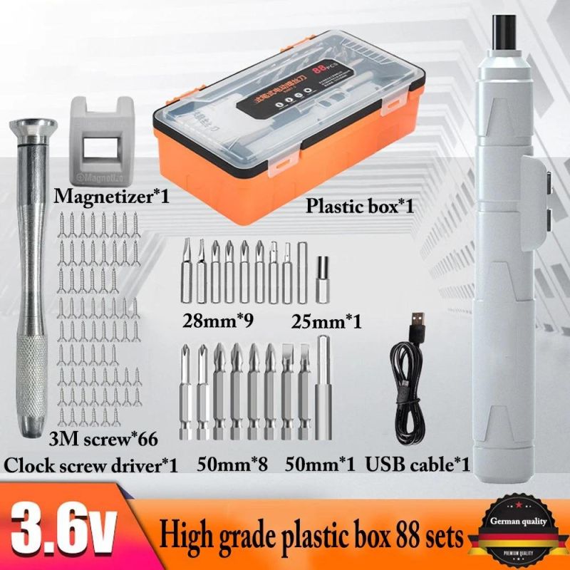 Pen Type Electric Screwdriver Set Tool Small Micro Precision Set Multi-Function Electric Batch Mini Rechargeable Screwdriver