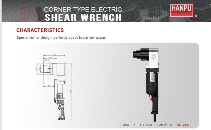 M22 M24 M20 Corner Shear Wnrehc Narrow Spaces