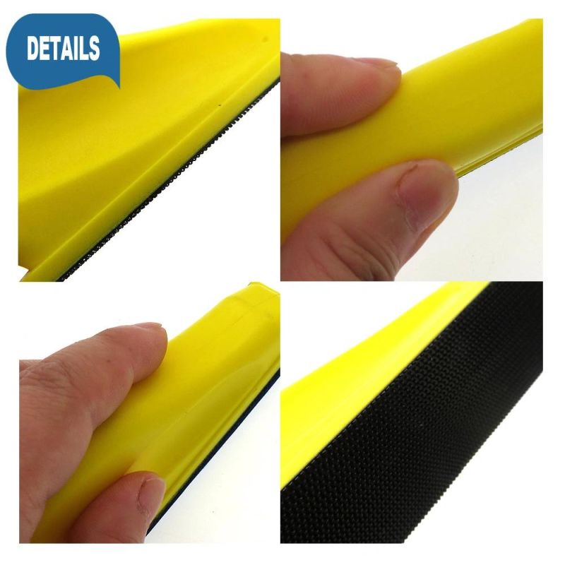 Cross-Border Supply 27*90mm Manual Long Strip Polishing Disc Self-Adhesive Buckle Flocking Sandpaper Polishing Disc Car Beauty