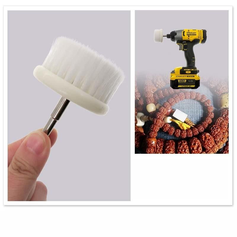 Electric Drill Brush 60mm White Nanowire Plastic Electric Drill Brush Head