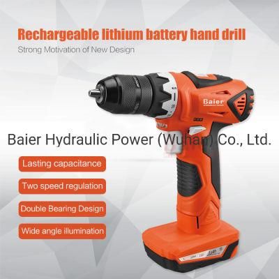 10.8V/12V DIY Cordless Drill with Two Speed / Lithium-Ion Battery / LED Light/ 0-400/1400rpm Drive for Distributor