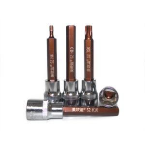 100mm Brown Impact Driver Sockets Torx/Hex/pH Bit