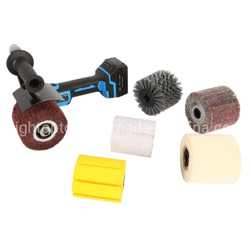 Lithium Charging Wireless Cordless Metal Stainless Steel Surface Finishing Polishing Machine Polisher Sander Grinder Tool for Flat, Curved and Pipe